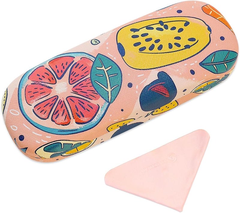 PERFECTSIGHT Store Hard Shell Eyeglasses Case, PU Leather Protective Glasses Case, Cute Eyeglass Case for Women Men Girls - Image 1